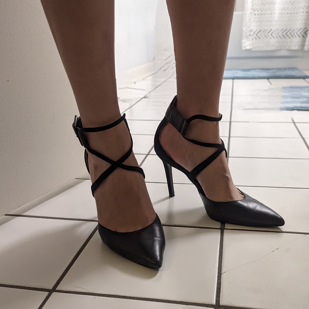 Pointed toe heels by Nine West